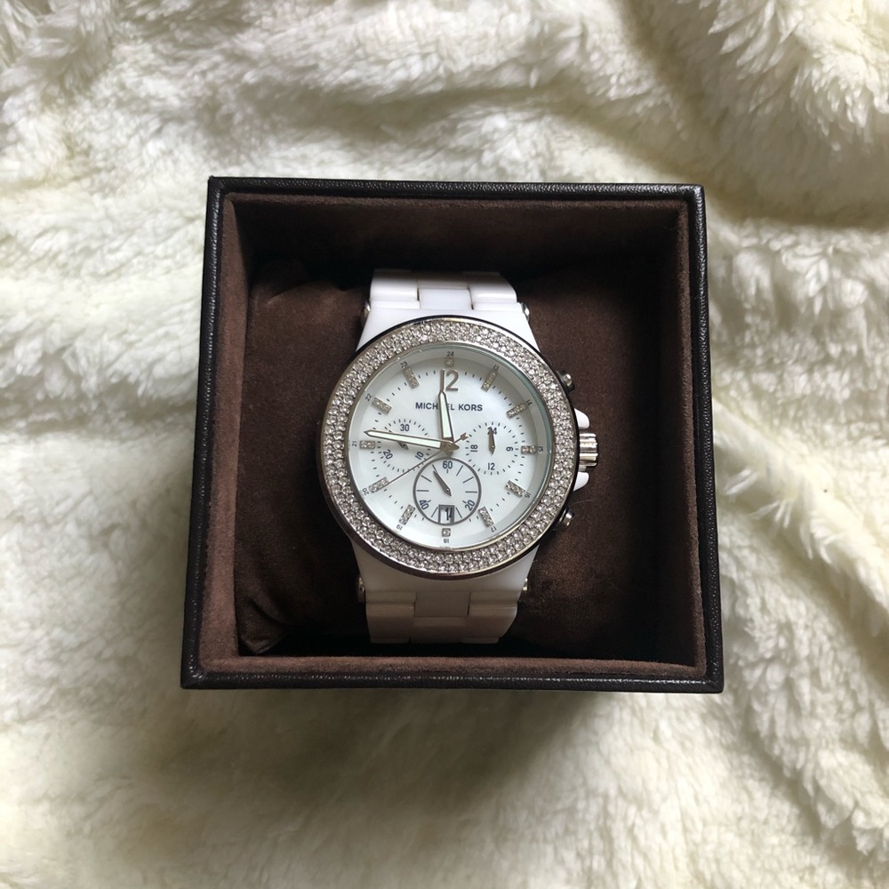 Michael Kors White Ceramic Watch